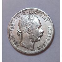Флорин 1879 Австро-Венгрия остатки блеска