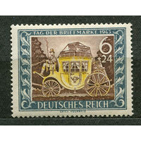 День почтовой марки. Карета. Германия. Третий Рейх. 1943. Полная серия 1 марка. Чистая