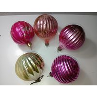 Ёлочные игрушки - Фонарики , СССР .