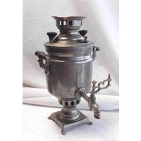 Самовар Малыш 1,0 л Эгоист Тет-а-тет МЕДЬ Серебрение Стамбул 19-й век