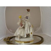Статуэтка "Балерины с зеркалом, Перед выступлением"
