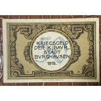 Нодгельд 50 пфеннигов 1918 год. Бургхаузен. Веймарская республика