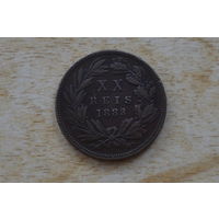 Португалия 20 реалов 1883