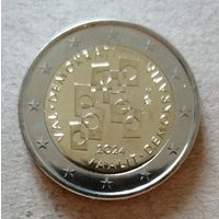 Финляндия 2 евро,  2024 г., Выборы и демократия, UC# 117