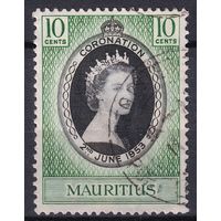 80a.BrKS. Великобритания. Колонии. Маврикий. Коронация Елизаветы II. 1953 г. 10c. Mi.#242.