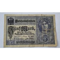 1917 год Германия 5 марок