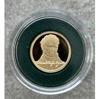 Михаил Огинский (М. Агінскі), 10 рублей, золото, 2011