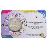 2 евро 2024 Бельгия Борьба с раком блистер BU