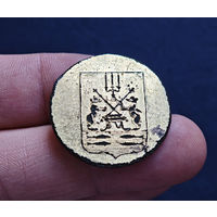 Пуговица РИ, Новгородская губ, очень большая, Алекс завод, 1796-1802, редкая, сохран!