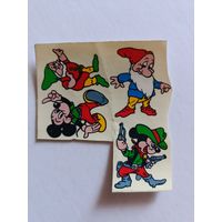 Детские наклейки из мультфильмов. Польша. 1980-е года