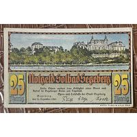 Нотгельд 25 пфеннигов 1920 год. Зегеберг,. Веймарская республика