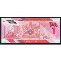 Тринидад и Тобаго 1 доллар 2020 г. P60. Серия BF. Полимер. UNC