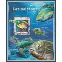 2017 Центральноафриканская Республика 6754/B1571 Морская фауна 15,00 евро