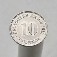 Германия 10 пфеннигов 1912 D