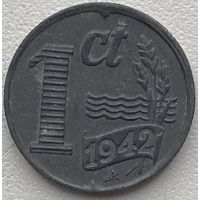 Нидерланды 1 цент 1942 г.