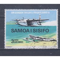 [1389] Самоа 1970. Авиация.Самолет. Гашеная марка.