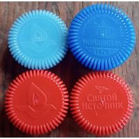 4 ПЭТ крышки