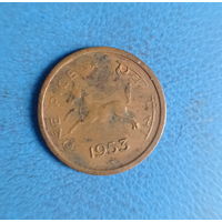 Индия 1 пайс 1953 год лошадь