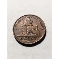 Бельгия 2 сентима 1909