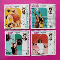 Куба. Спорт. Олимпиада. ( 4 марки ) 1980 года. 10-7.