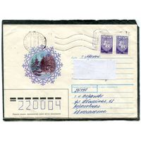 Беларусь. НМК, Конвер п.п. Провизорий. С Новым годом. Гашение Вороново 1994