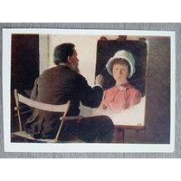 1960. Крамской И.Н. Крамской, пишущий портрет своей дочери