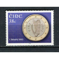 Ирландия - 2002 - Введение евровалюты 38С - [Mi.1403] - 1 марка. MNH.  (Лот Gx8)-T3P26