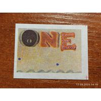Спичечная этикетка One
