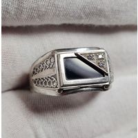 С РУБЛЯ! много лотов, Перстень печатка, серебро 925 #3