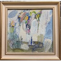 Кузнецов А.В. Картон, масло. 1987г. Размер 29,4х28,2 см.