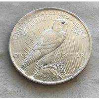США 1 доллар 1922 (Филадельфия) Мирный доллар - серебро 0,900, достойный! Предпочтителен обмен на другие года или монетные дворы