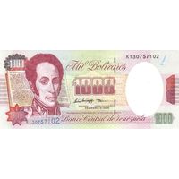 Венесуэла 1000 боливаров образца 1998 года UNC p76c