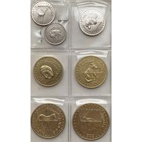 Республика Башкортостан (Башкирия) 10, 20, 50 копеек, 1, 3, 5, 10 рублей 2012 г. Красная книга Республики Башкортостан. Набор 7 монет