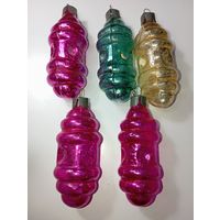 Ёлочные игрушки - Фонарики , СССР .