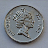 Фиджи 5 центов, 1992