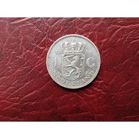 1 гульден Нидерланды 1954 г.