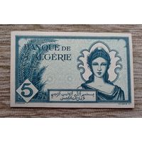 Werty71 Алжир 5 франков 1942  банкнота