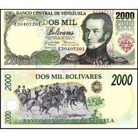 Венесуэла 2000 боливаров образца 1998 года UNC p77c серия F
