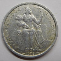 Французская Полинезия 1 франк 1986 г