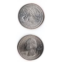 25 центов США 2014 Национальный парк Грейт-Санд-Дьюнс (Колорадо)  P