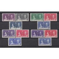 27.BrKS. Великобритания. Колонии. Коронация Георга VI и Елизаветы. Океания. Сборный лот. 1937 г. MNH.