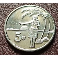 Токелау 5 центов, 2012  С РУБЛЯ