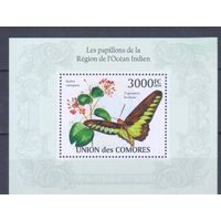 [666] Коморы 2010. Фауна.Бабочка. БЛОК MNH
