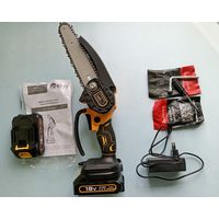 Мини пила цепная аккумуляторная Edon ACS-18/6. С рубля.