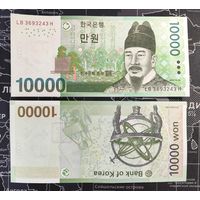 Южная Корея, 10000 вон 2007 г, P-56 (LB, король Седжон Великий, астролябия), UNC