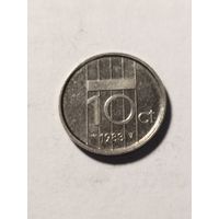 Нидерланды 10 центов 1983