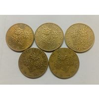 Австрия 1 шиллинг, 1963 год.1965 год.1970 год.1986 год.1988 год