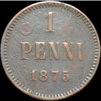 1 пенни 1875, Нечастая! С 1 Рубля!