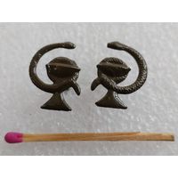 Эмблемы на петлицы. Медслужба ВС СССР. полевые, тяжёлые