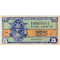 США, военные купоны, серия 521 (1954-58 г.г.), 5 центов